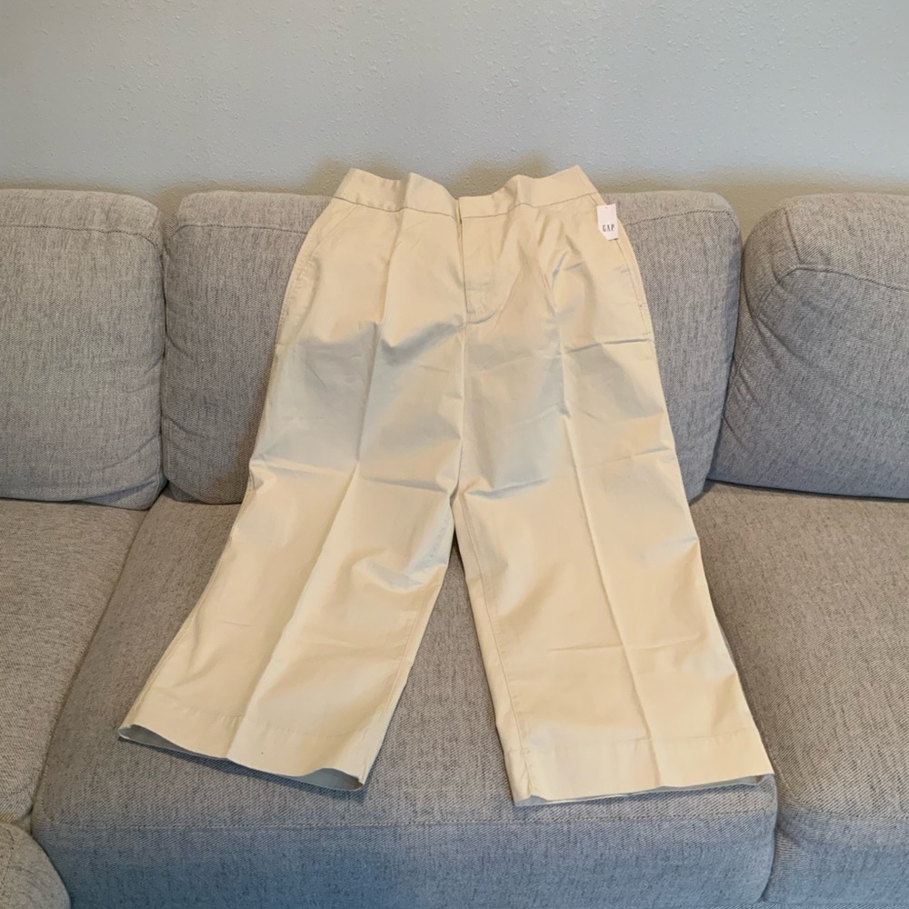 GAP Light Tan High Rise Wide Leg Pants